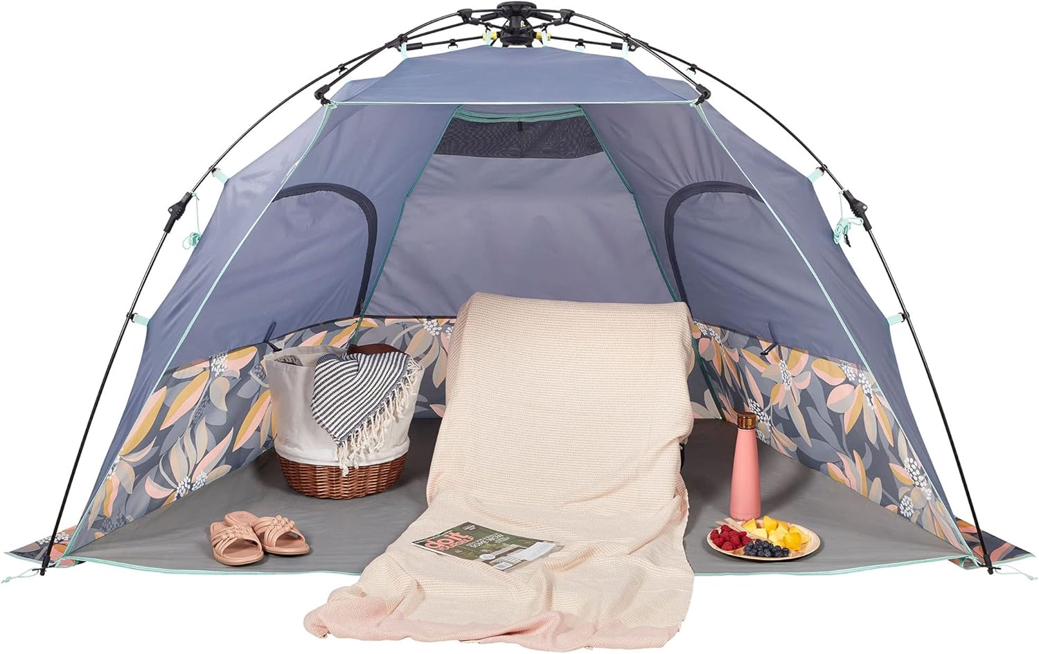 Lightspeed Outdoors ECOQuickShelter, Beach Tent,Botanical Lines