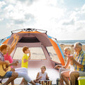 Oileus XX-Large Beach Tent SunShelter for 5-6 Person PortableSun Shade Instant Pop Up Tentfor Beach with Carrying Bag,Stakes, 6 Sand Pockets, Anti UVfor Fishing Hiking Camping,Waterproof